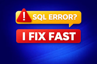 fix sql query errors and optimize slow queries fast