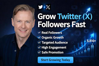 do organic promotion for twitter x marketing to grow followers fast