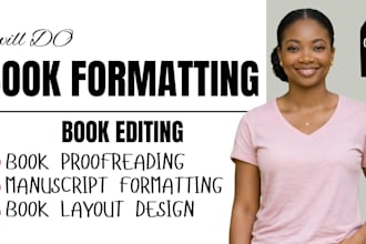 do book layout design book editing book proofreading book formatting manuscript
