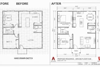 draw floor plan in autocad