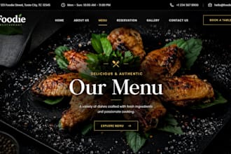 design redesign wix cafe website wix bakery wix food truck  restaurant website