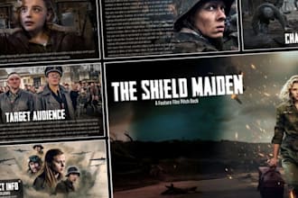 design film pitch deck, movie pitch deck, and TV series video presentation