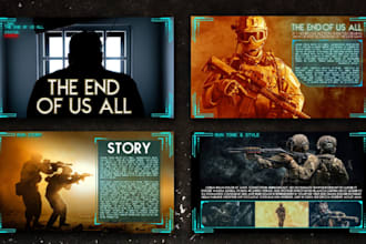 design film pitch deck, movie pitch deck, and TV series video presentation