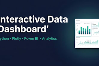 build an interactive data dashboard and analytics report