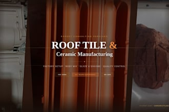 set up a complete rooftile factory production plan