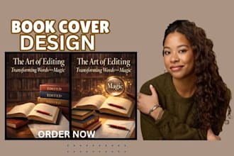 design book cover, ebook cover, paperback for book