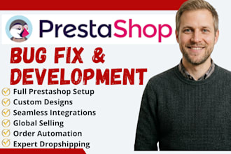 fix prestashop bug design and develop a responsive prestashop store fix error