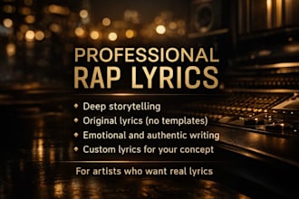 ghostwrite custom rap lyrics for your song