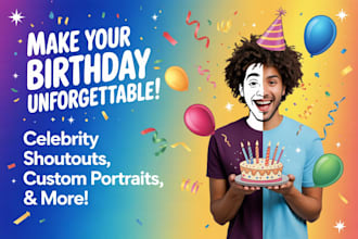 create a unique famous birthday celebration with full profile support