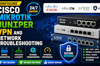 configure isp networks mikrotik cisco juniper pppoe bgp ospf