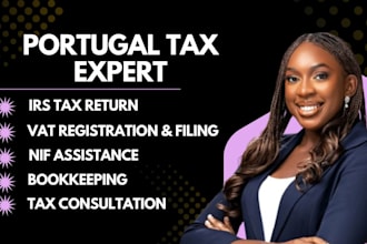 handle your portugal tax return, accounting, vat and tax consultation