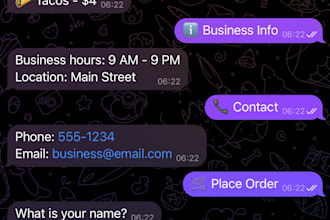 develop a restaurant reservation bot