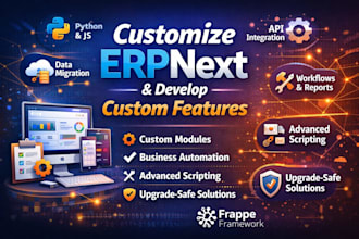 customize erpnext and develop custom features using the frappe framework