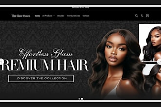 hair extension website hair extension shopify store beauty website hair store