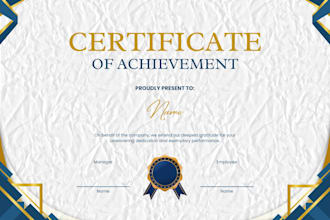design professional certificates for schools, events and businesses