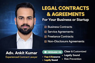 draft legal contracts and agreements for your business or startup