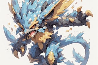 design pokemon card, pokemon illustration