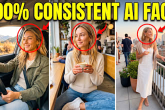 create consistent face ai influencer or fashion model images