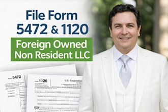 file form 5472 and 1120 for foreign owned non resident llc