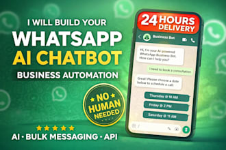 build whatsapp ai chatbot or ai agent using whatsapp API