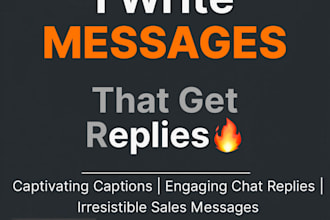 write engaging messages, captions and replies that convert