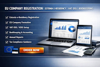 eu company registration estonia eresidency bookkeeping annual report vat oss