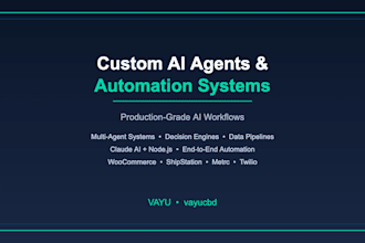 build a custom ai agent or end to end automation system