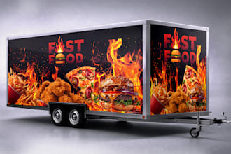 design food truck, concession trailer, and food cart wraps