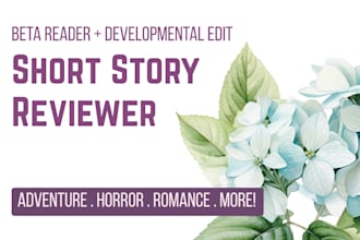 read and provide feedback on your short story or chapter