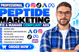 fix peptide ads do compliant peptide marketing on meta google tiktok for sales