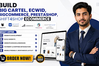 build big cartel ecwid bigcommerce prestashop  online shift4shop ecommerce