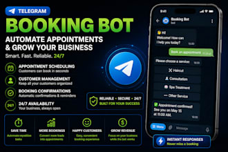 build a telegram booking bot for your business