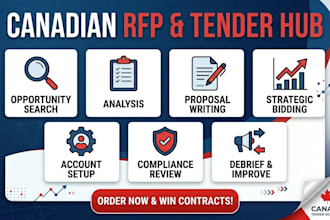 write winning canada tender, rfp, rfq bid proposal for government contracts