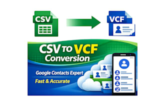 convert CSV to vcf for contacts, quickly and accurately