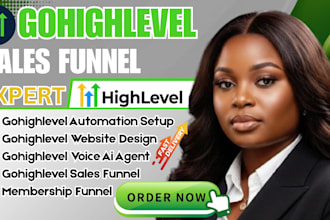 be gohighlevel expert, gohighlevel website sales funnel