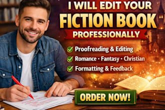 profread edit fromat your fiction short story novel romance fantasy book editor