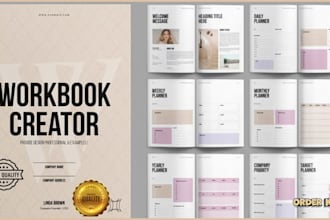 create canva productivity ebook planner workbook guide