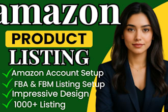 set up amazon fba product listings for pl