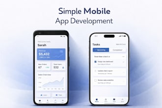 build a simple and functional mobile app