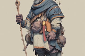 draw fantasy female, dnd illustration art
