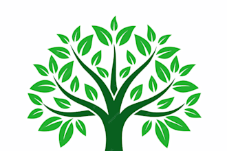 create graceful and fantastic tree service logo design