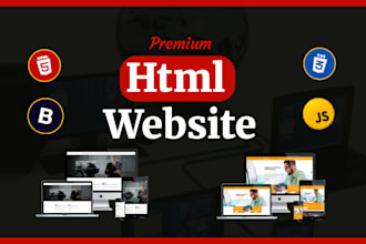 design a custom, static, SEO optimized html website