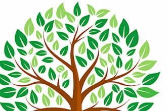 design a exclusive tree, lawn service logo