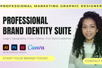 create a strategic brand identity with typography and guidelines