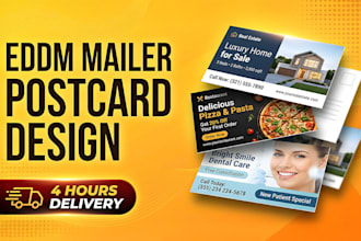 design a high converting eddm postcard or direct mail mailer