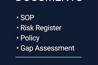 create iso 27001 compliant IT sop, risk register, policy, and audit document