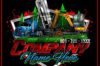 make home repair heavy construction industrial machinery logo