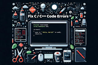 fix your c or cpp code errors and bugs quickly