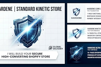 build a secure hardene I standard kinetic shopify store