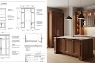 create unique woodworking and carpentry logo design